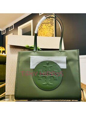 Tory Burch Moss Green Ella Tote